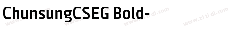 ChunsungCSEG Bold字体转换